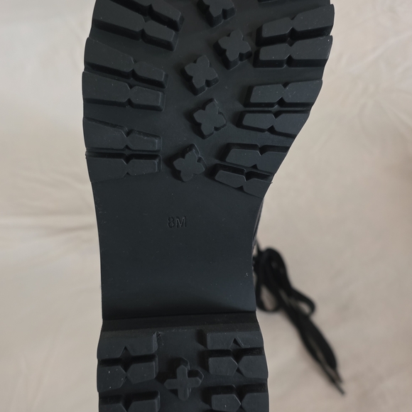 Dolls Kill Black Combat Boots with Pockets - Picture 2 of 12